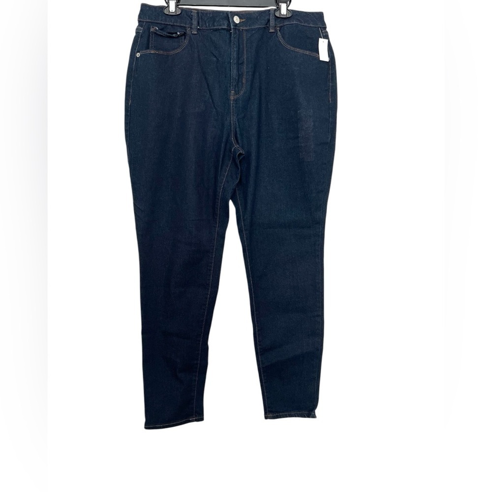 Women's High Waisted Blue Jeans Junior Size 19